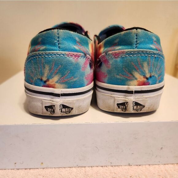 VANS "Asher Grateful Dead" Tie Dye Canvas Slip-On Sneakers Wmns 7.5/38 Ret $135 - Picture 5 of 6